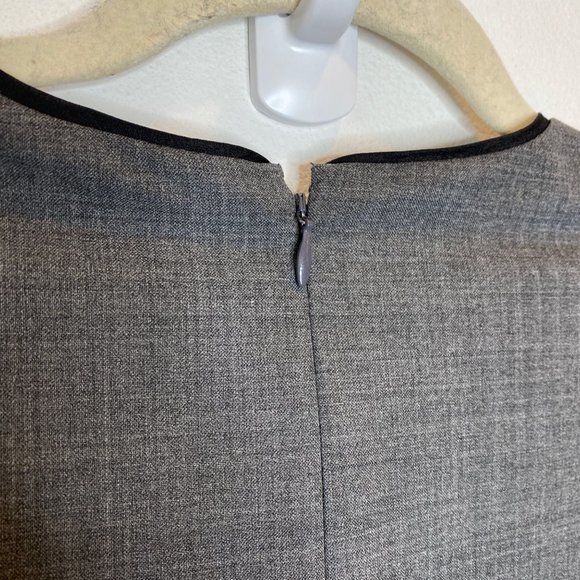 J Crew 365 Everyday Stretch Heather Gray Paneled Sheath Dress 00 P Knee Length - Picture 7 of 10